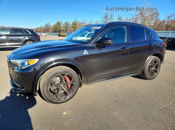ZASPAKEV2K7C52877 2019 ALFA ROMEO STELVIO Black Przód lewy