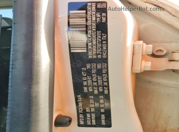 ZFBCFXBT7GP341010 2016 FIAT 500X White Շարժիչի բաժամունքի տեսք