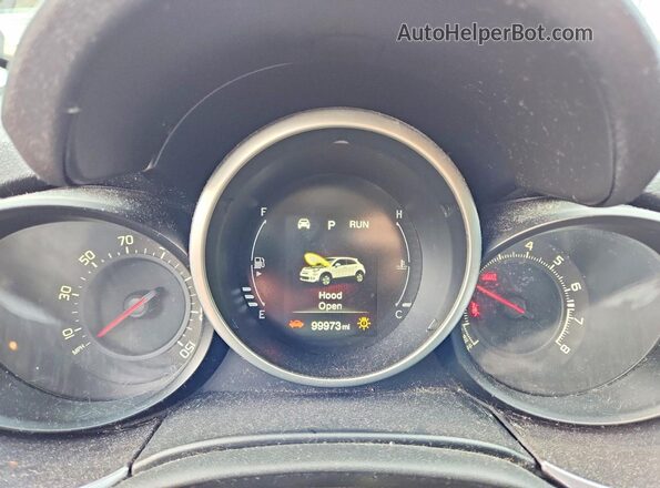 ZFBCFXBT7GP512760 2016 FIAT 500X Gray Widok zestawu wskaźników