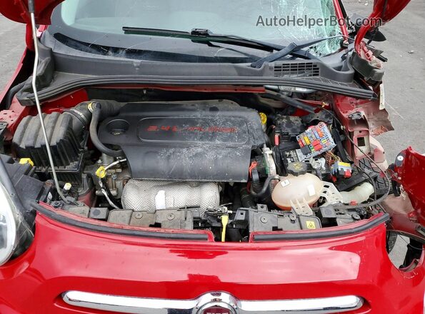 ZFBCFXDTXGP393969 2016 FIAT 500X Красный Вид задней части салона