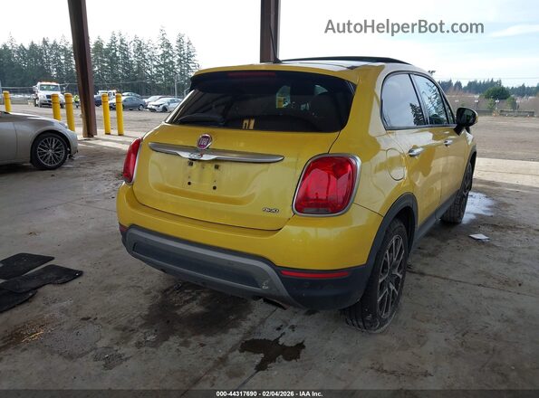 ZFBCFYET0GP334457 2016 FIAT 500X Yellow Rear right