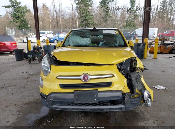ZFBCFYET0GP334457 2016 FIAT 500X Yellow Instrument cluster view
