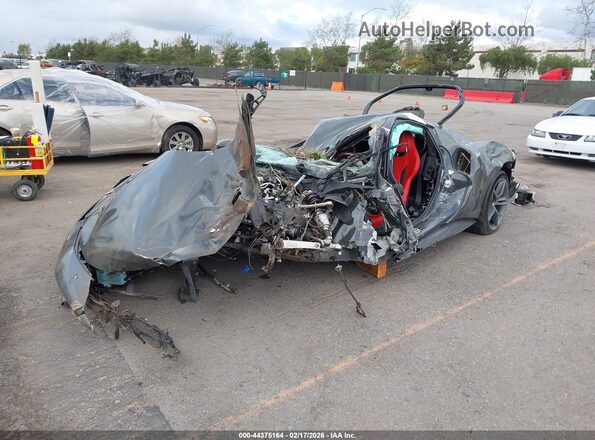 ZFF99SLA3R0303429 2024 FERRARI 296 GTB Gray Առջևի ձախ երեք քառորդ տեսարան