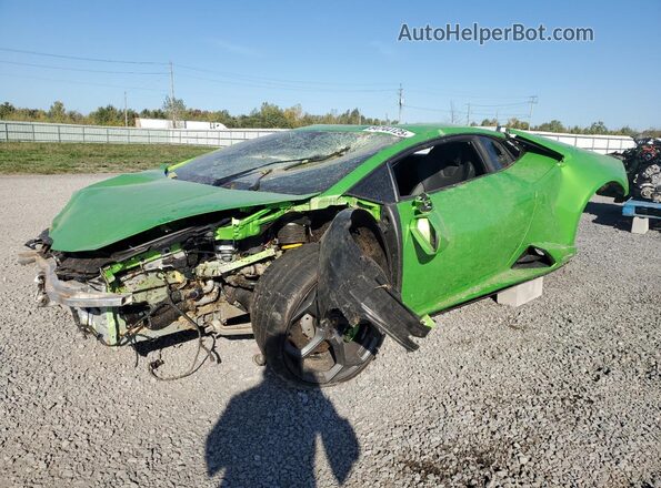 ZHWCF5ZFXNLA19669 2022 LAMBORGHINI HURACAN Зеленый Передняя левая четверть