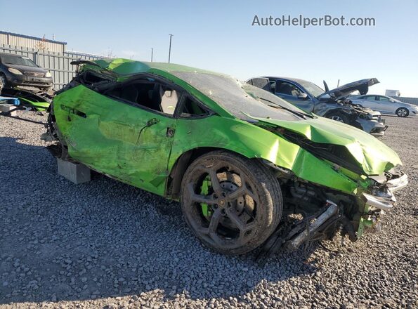 ZHWCF5ZFXNLA19669 2022 LAMBORGHINI HURACAN Зеленый Передняя правая четверть