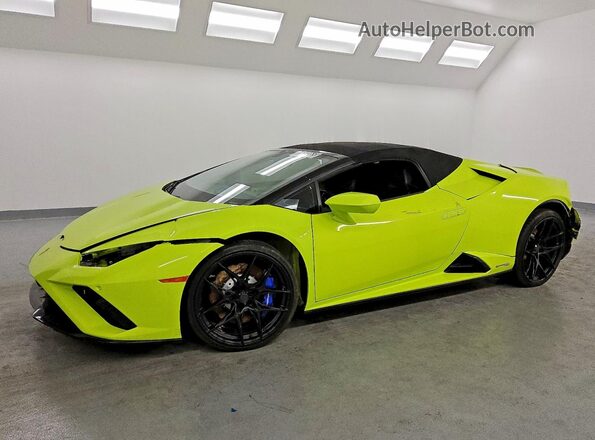 ZHWUT5ZF2NLA19727 2022 LAMBORGHINI HURACAN Green Przód lewy