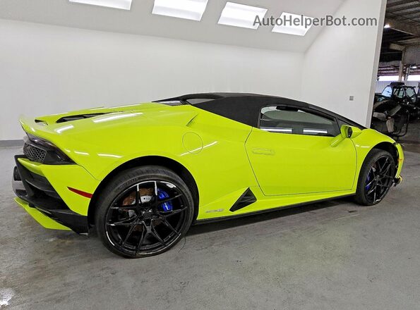 ZHWUT5ZF2NLA19727 2022 LAMBORGHINI HURACAN Green Tył prawy