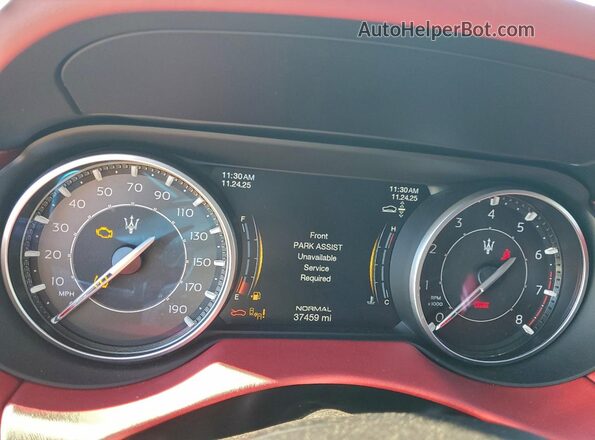 ZN661XUS2MX372947 2021 MASERATI LEVANTE Белый Вид щитка приборов