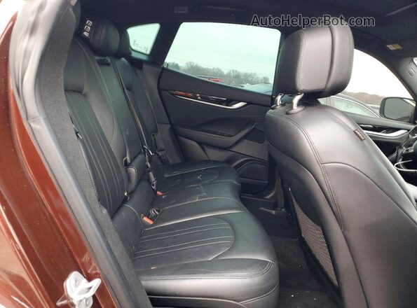 ZN661XUS6HX234320 2017 MASERATI LEVANTE Коричневый Вид задней части салона