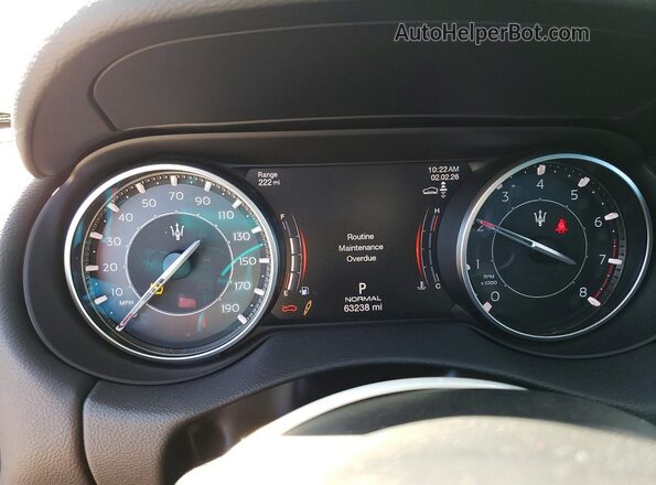 ZN661YUAXMX378525 2021 MASERATI LEVANTE Белый Вид щитка приборов