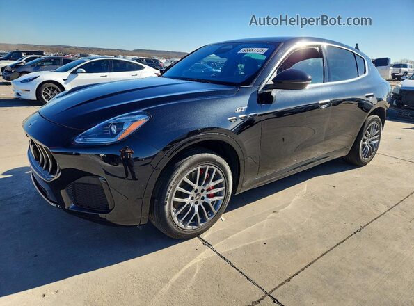 ZN682AVA7P7415983 2023 MASERATI GRECALE Black Առջևի ձախ երեք քառորդ տեսարան
