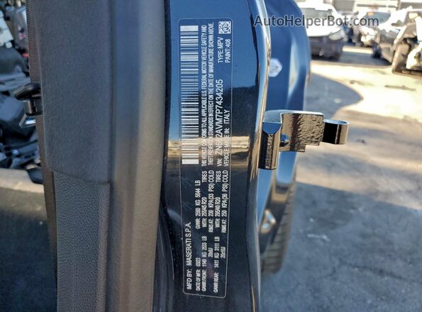 ZN682AVM7P7434205 2023 MASERATI GRECALE Black VIN կոդի պիտակի տեսք