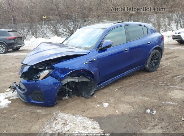 ZN6PMDBA3R7450499 2024 MASERATI GRECALE Синий Передняя левая четверть