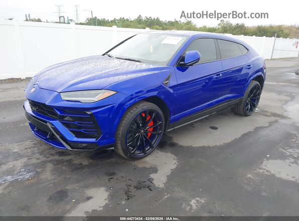 ZPBUA1ZL3KLA00926 2019 LAMBORGHINI URUS Синий Передняя левая четверть