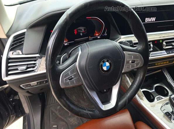 5UXCW2C52KLB43713 2019 BMW X7 Gray Widok tylnych siedzeń