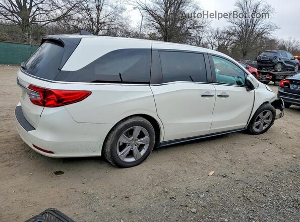 5FNRL6H79JB104119 2018 HONDA ODYSSEY White Trasero derecho