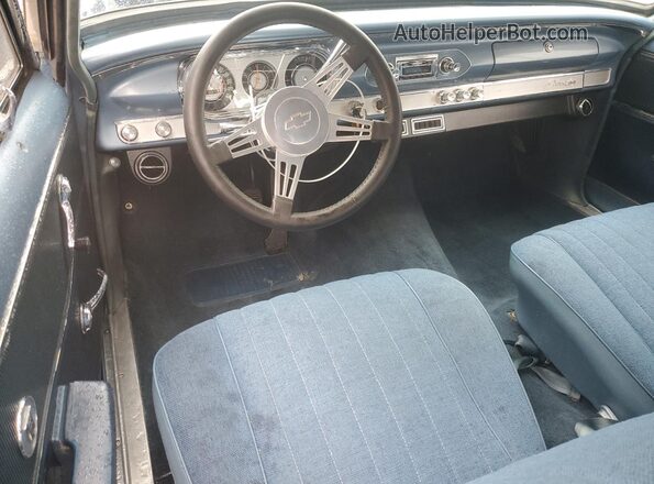117375N160770 1965 CHEVROLET NOVA Blue წინა პანელის ხედი