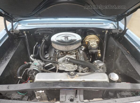 117375N160770 1965 CHEVROLET NOVA Blue ძრავის განყოფილების ხედი