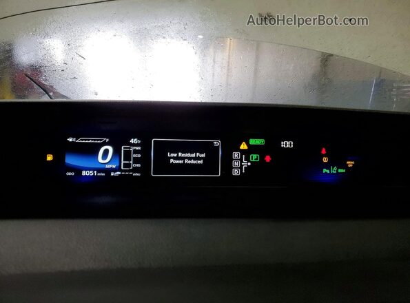 JTDBVRBD9JA004736 2018 TOYOTA MIRAI Белый Вид щитка приборов