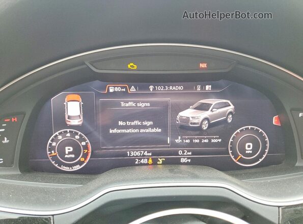 WA1VAAF70KD007467 2019 AUDI Q7 Black Widok tylnych siedzeń