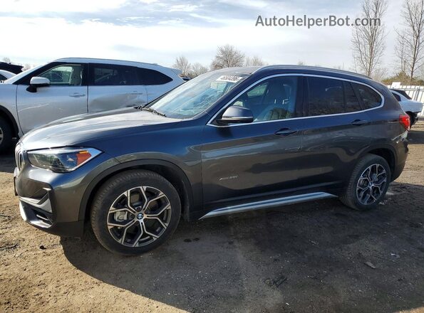 WBXJG9C01M5T06698 2021 BMW X1 Серый Передняя левая четверть