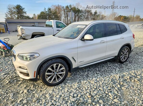 5UXTR9C55JLC69563 2018 BMW X3 Белый Задняя левая четверть