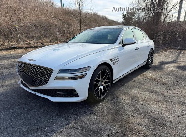 KMTGB4SC2NU092298 2022 GENESIS G80 Белый Задняя левая четверть