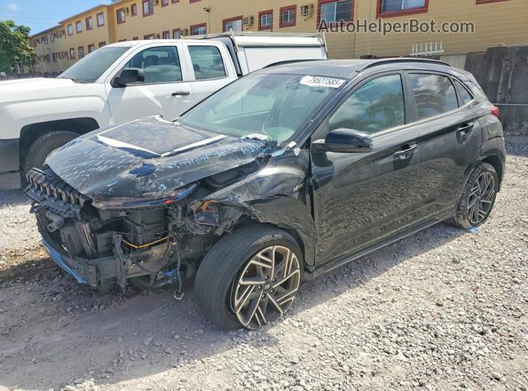 KM8K33A34NU868461 2022 HYUNDAI KONA Черный Задняя левая четверть