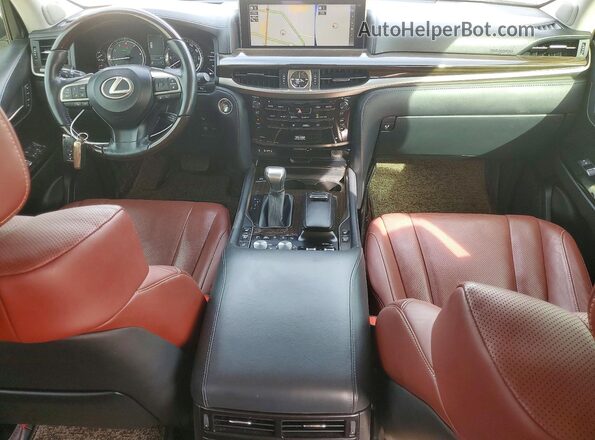 JTJHY7AX2K4285258 2019 LEXUS LX White Вид щитка приладів