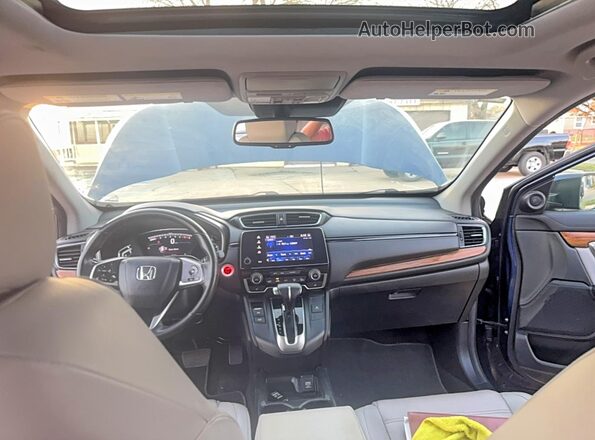 7FARW1H88JE038430 2018 HONDA CRV Синий Вид задних сидений