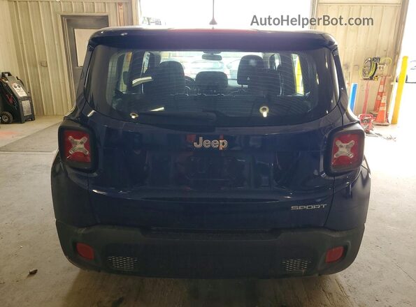 ZACCJAAH3HPF43398 2017 JEEP RENEGADE Синий Вид салона спереди