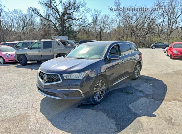 5FRYD4H54HB006216 2017 ACURA MDX Синий Задняя правая четверть