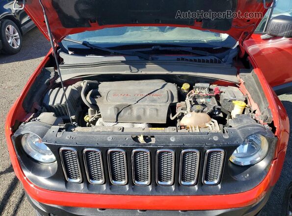 ZACCJBAT5GPD89575 2016 JEEP RENEGADE Red Vista de la etiqueta del VIN