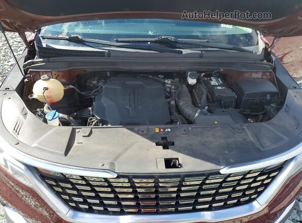KNDNE5H38N6082034 2022 KIA CARNIVAL Красный Вид наклейки с VIN-кодом