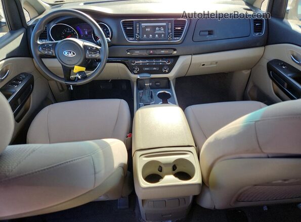 KNDMB5C1XK6549766 2019 KIA SEDONA White Вид щитка приладів