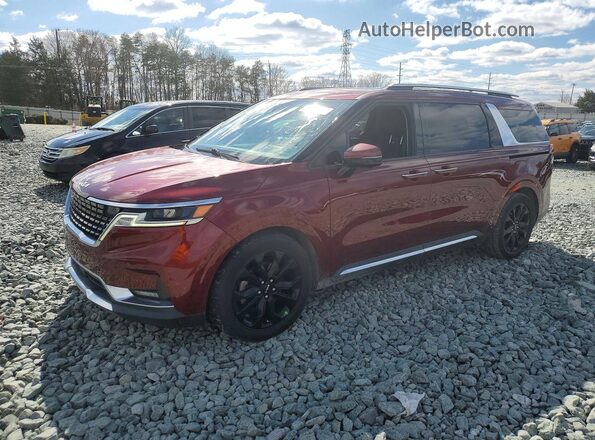 KNDNE5H38N6082034 2022 KIA CARNIVAL Красный Задняя левая четверть