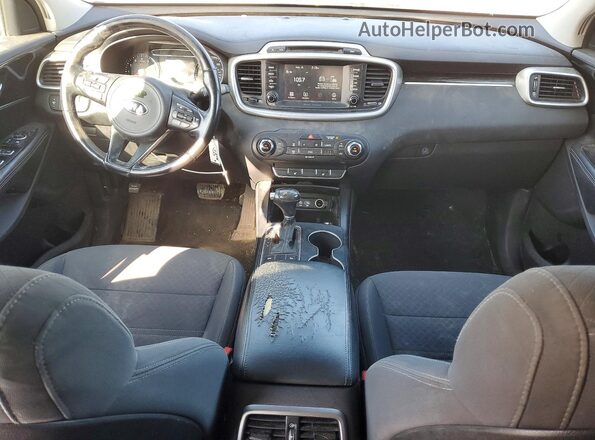 5XYPG4A35JG357308 2018 KIA SORENTO Black Вид щитка приладів