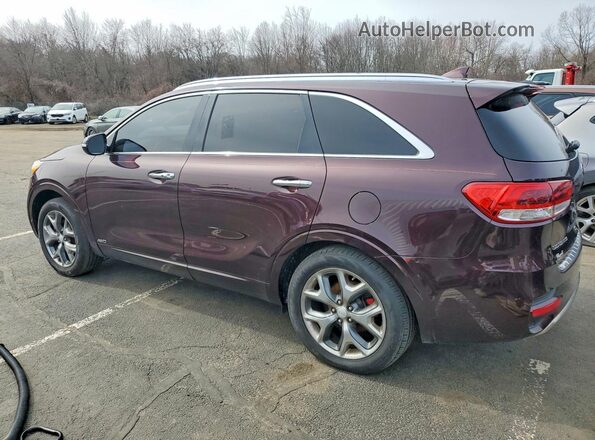 5XYPKDA54GG017303 2016 KIA SORENTO Фиолетовый Задняя правая четверть
