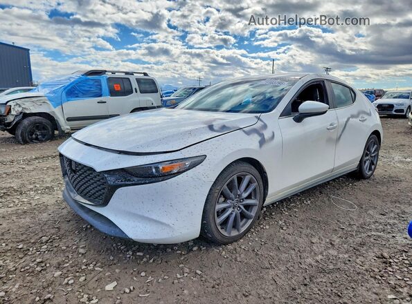 JM1BPAMM5K1118615 2019 MAZDA 3 White წინა მარცხენა ხედი სამი მეოთხედიდან