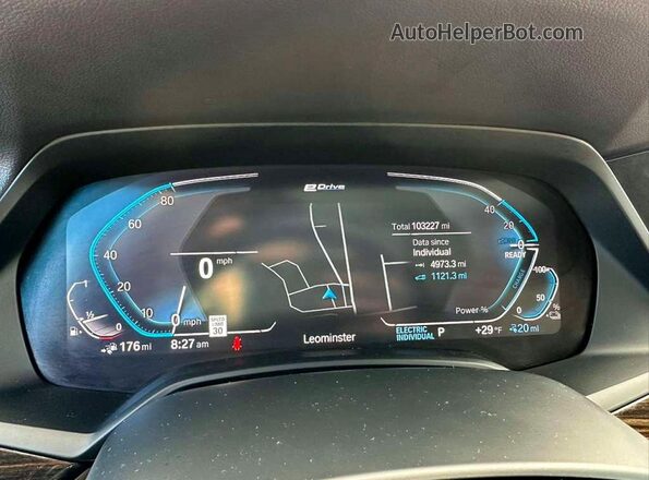 5UXTA6C06M9F01809 2021 BMW X5 Black ხელსაწყოთა პანელის ხედი