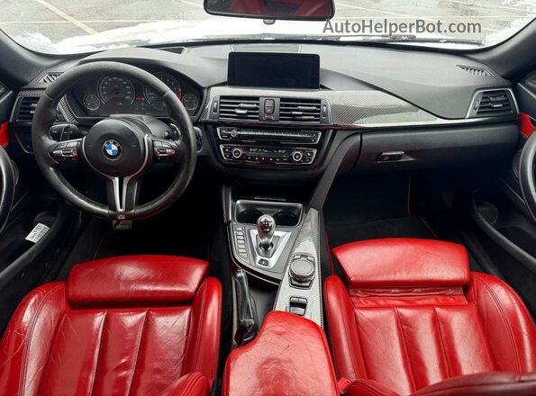 WBS3U9C57GP969947 2016 BMW M4 Белый Вид задних сидений