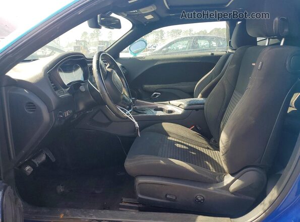 2C3CDZAG7JH172237 2018 DODGE CHALLENGER Синий Вид панели приборов