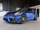2018 Porsche 911 Turbo Blue vin: WP0AD2A91JS156295