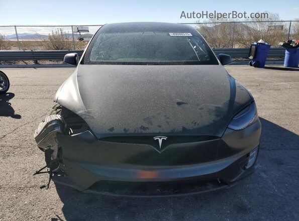 5YJXCAE21KF162987 2019 TESLA MODEL X Серый Вид сзади