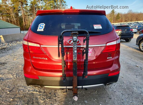 KM8SMDHF5GU143294 2016 HYUNDAI SANTA Red Widok wnętrza z przodu