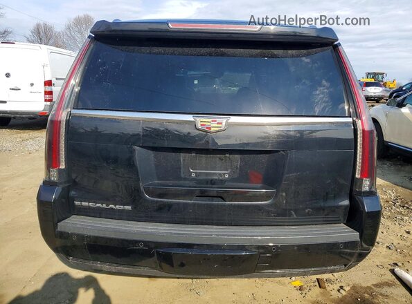 1GYS4BKJ2GR355251 2016 CADILLAC ESCALADE Черный Вид салона спереди