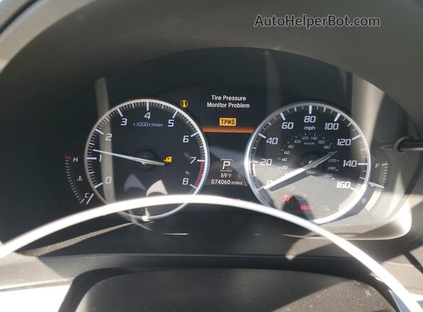 19UDE2F33KA001609 2019 ACURA ILX White Вид щитка приладів