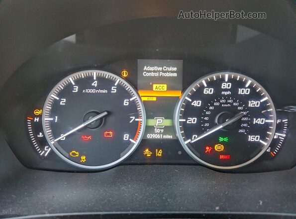 19UDE2F73KA004951 2019 ACURA ILX Белый Вид щитка приборов