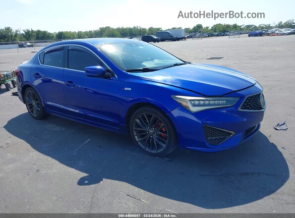 19UDE2F80KA006438 2019 ACURA ILX Синий Передняя правая четверть