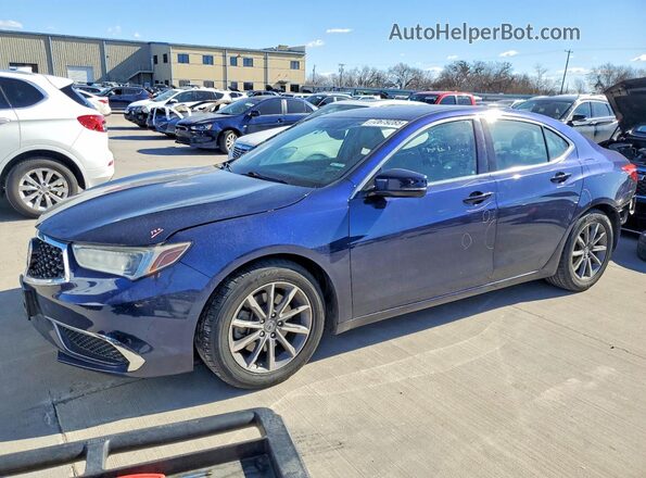 19UUB1F52JA006772 2018 ACURA TLX Синий Передняя левая четверть